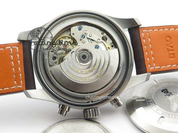 MIROTIME 1220 HighQuality Pilot Chrono 377714 “Le Petit Prince” ZF Best Edition Blue Dial On Brown Leather Strap A 7309